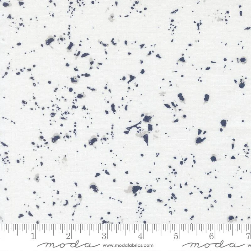 Moda - For My Boys - Splatter Cream Navy - 25154 11