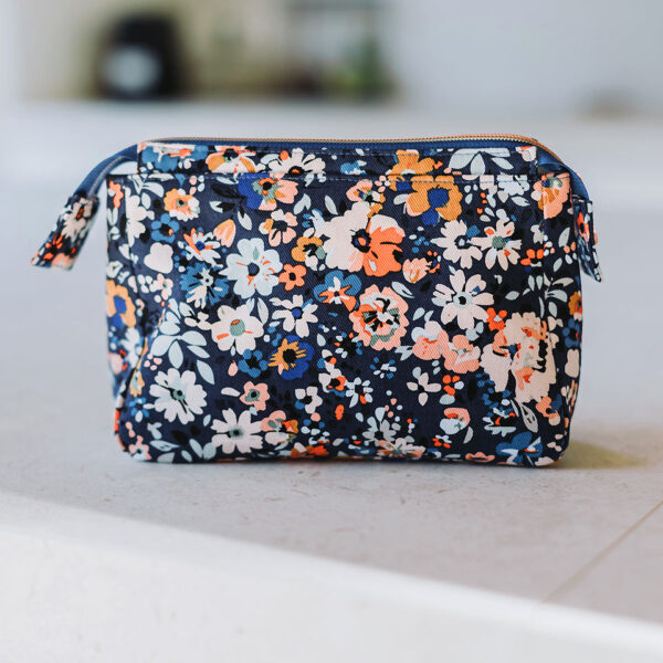 Flower Joy - Oceana Blau - Baumwolle Canvas Gabardine Twill - See You At Six