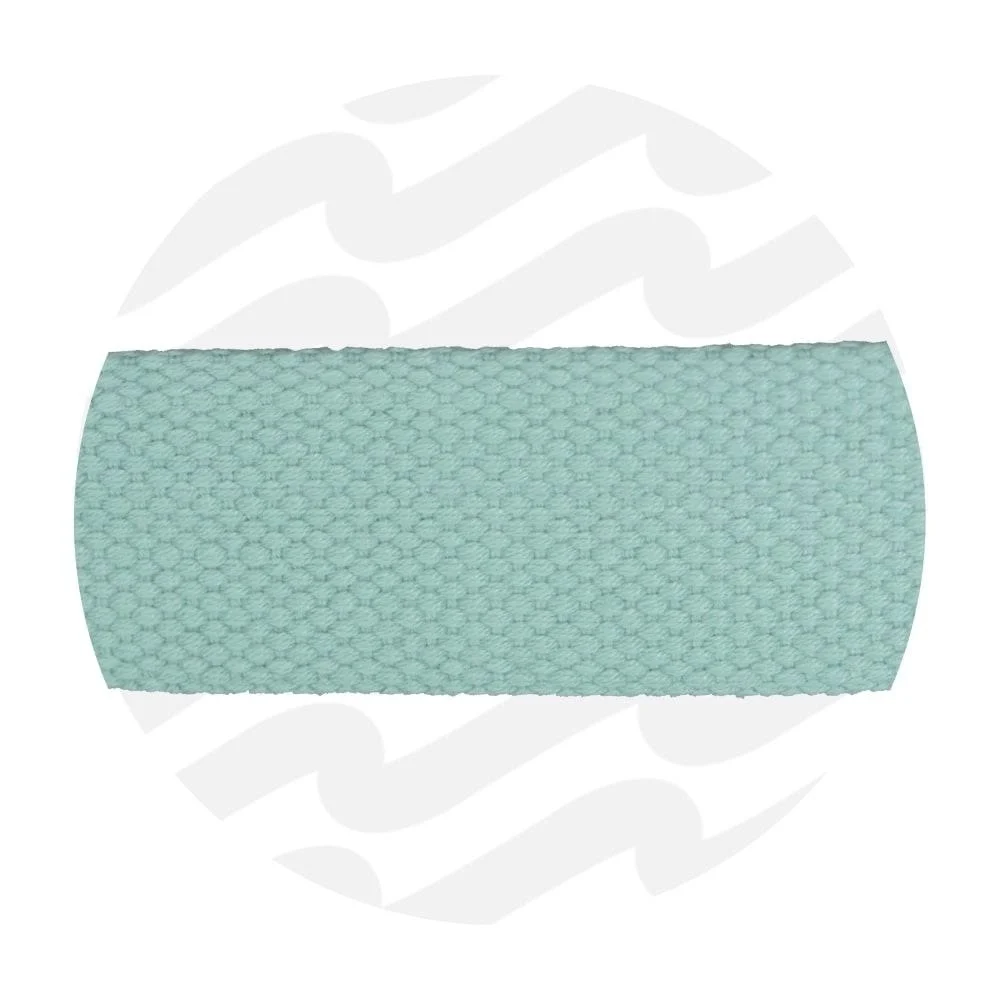 Gurtband 2,5 cm - 1,5 m Zuschnitt - Baumwoll-/Polyester-Mix - Mint - ZipperZoo
