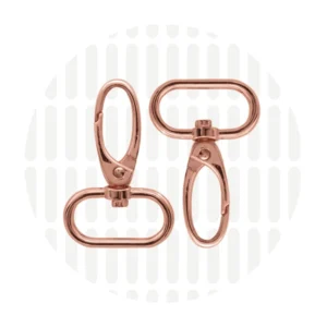 Karabiner 25 mm 2er-Set - Roségold - ZipperZoo