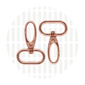 Karabiner 25 mm 2er-Set - Roségold - ZipperZoo