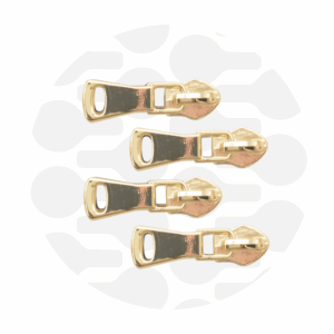 Schieber für Endlos-Reißverschluss #5 - Allround Gold - 4er Set - ZipperZoo