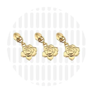 Schieber für Endlos-Reißverschluss #5 - Rose Gold - 3er Set - ZipperZoo