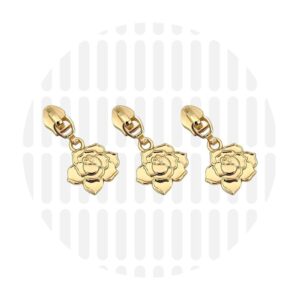 Schieber für Endlos-Reißverschluss #5 - Rose Gold - 3er Set - ZipperZoo