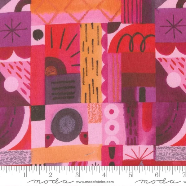 Radiant - Geometric Pink - Moda - 21842 12