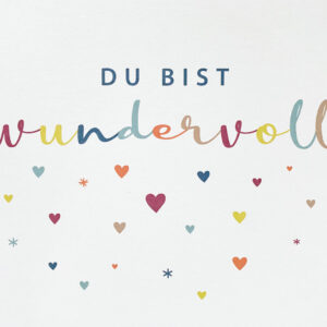 Postkarte - Du bist wundervoll