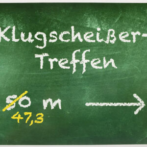 Postkarte - Klugscheißertreffen