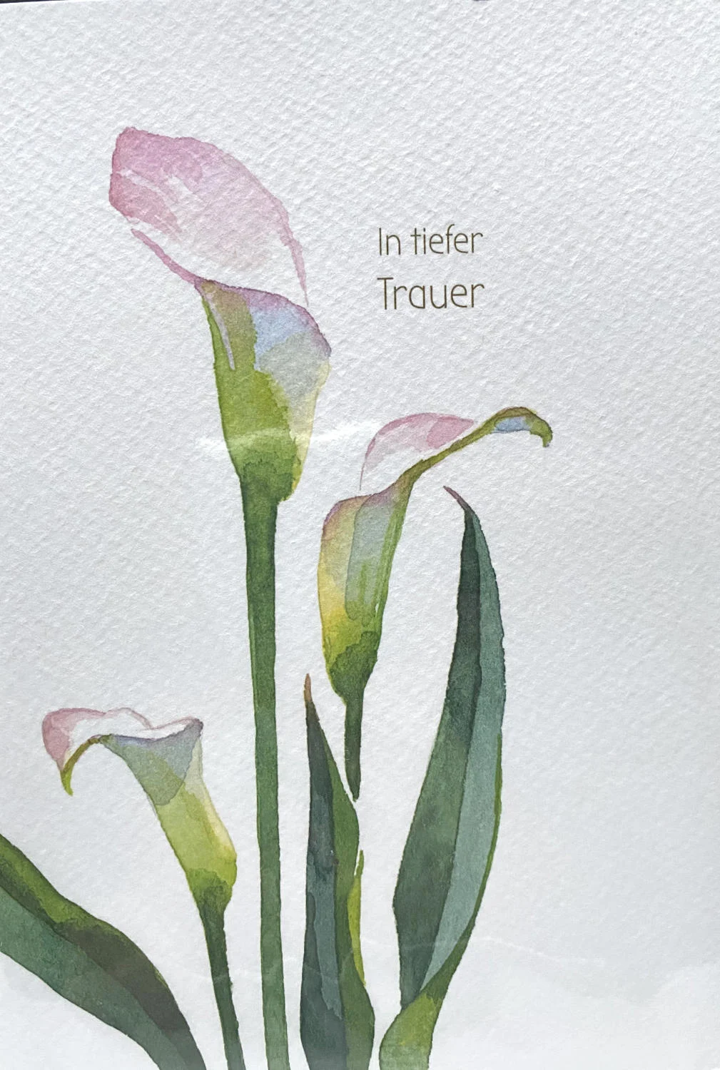 Trauerkarte - In tiefer Trauer