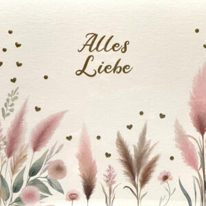 Grußkarte - Alles Liebe