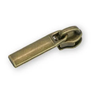 Schieber für Endlos-Reißverschluss #3 - Rechteck Altmessing - 4er Set - Sallie Tomato - STS255A