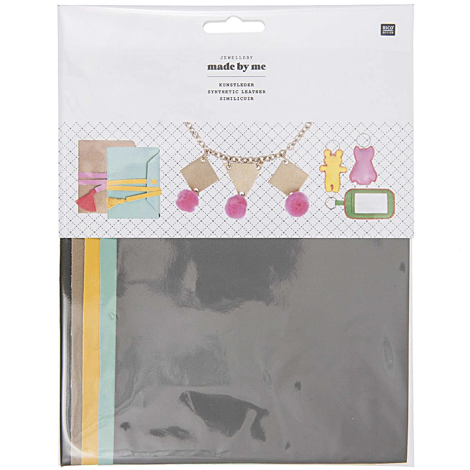 Kunstleder-Set "Fashion" - 5 Stück - Rico Design - 7092.16.16