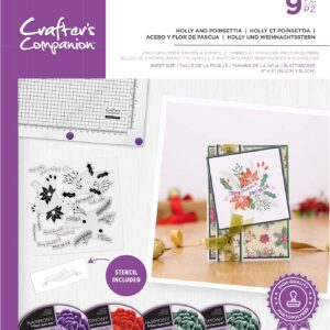 Stempel-Set "Holly & Poinsettia" - Clear Stamps - Crafter's Companion