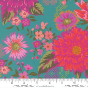 Parlor - Happy Blooms Teal - Moda Fabrics - 11960 15