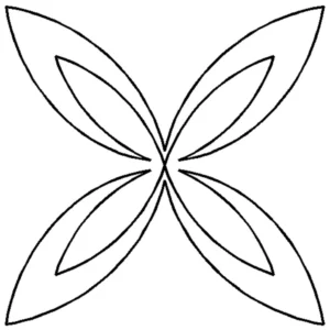 Quilt-Schablone - Fairy Wings 4" - EL178QC