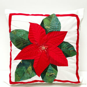 Weihnachtliche Kissenhülle - Poinsettia