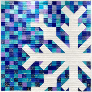 Weihnachtlicher Wandquilt - Schneeflocke