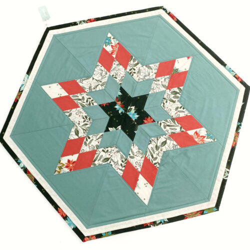 Weihnachtliche Mitteldecke - Sternenglück mint