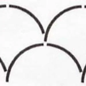 Quilt-Schablone - Clamshell Border 4" - NS93QC