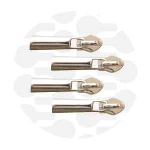 Schieber für Endlos-Reißverschluss #5 - Classic Nickel - 4er Set - ZipperZoo