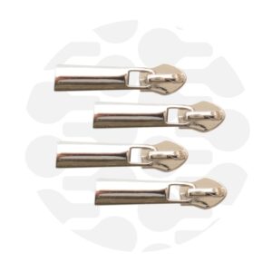 Schieber für Endlos-Reißverschluss #5 - Classic Nickel - 4er Set - ZipperZoo