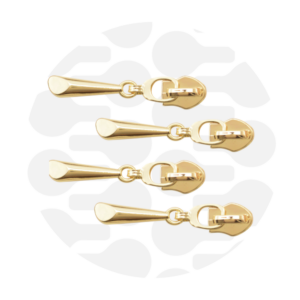 Schieber für Endlos-Reißverschluss #5 - Drop Gold - 4er Set - ZipperZoo