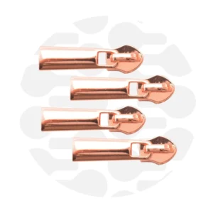 Schieber für Endlos-Reißverschluss #5 - Classic Roségold - 4er Set - ZipperZoo