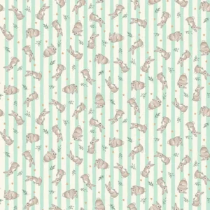 Makower - Little Ones - Bunnies Teal - 191_T