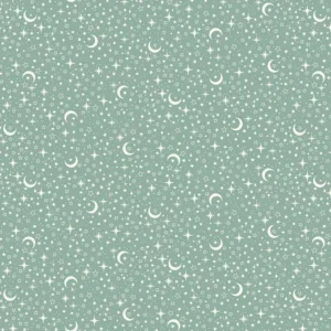 Makower - Little Ones - Stars Teal - 195_T