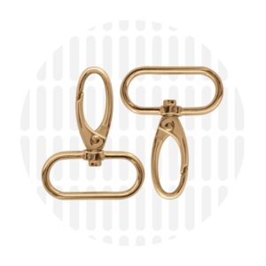 Karabiner 32 mm 2er-Set - Gold - ZipperZoo