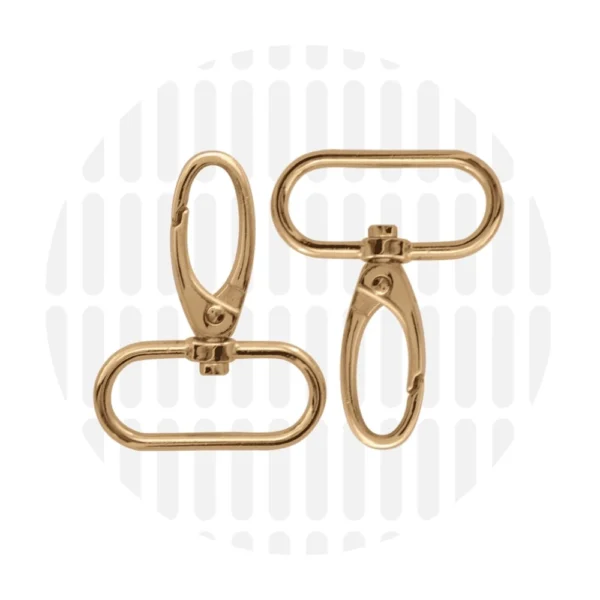 Karabiner 32 mm 2er-Set - Gold - ZipperZoo