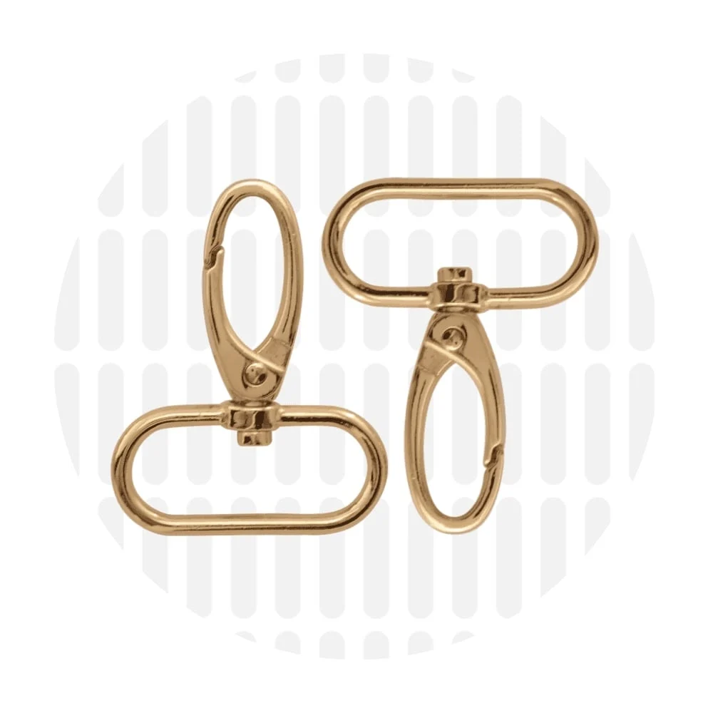 Karabiner 32 mm 2er-Set - Gold - ZipperZoo