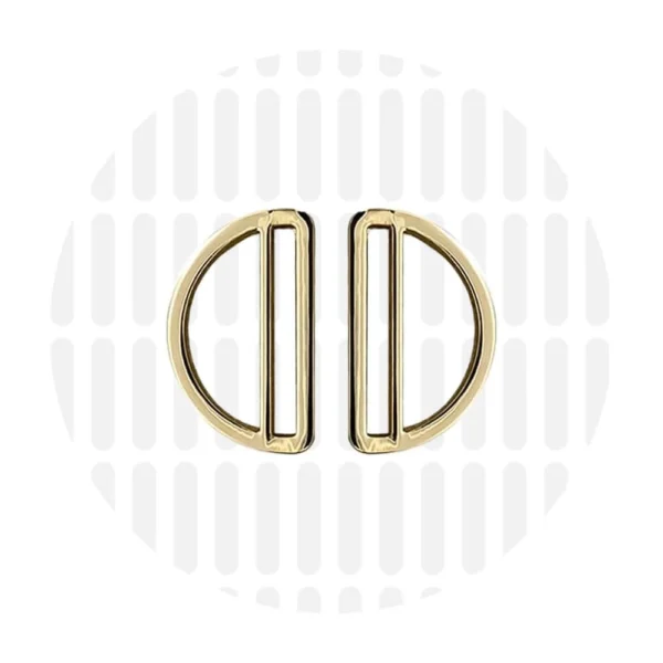 D-Ringe 32 mm 2er-Set - Gold - ZipperZoo