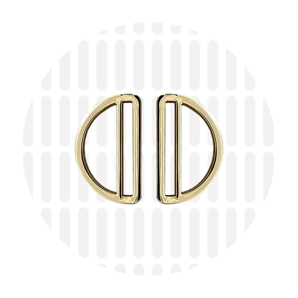 D-Ringe 32 mm 2er-Set - Gold - ZipperZoo