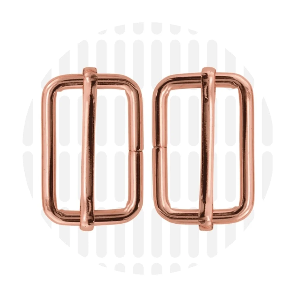 Gurtversteller 32 mm 2er-Set - Roségold - ZipperZoo