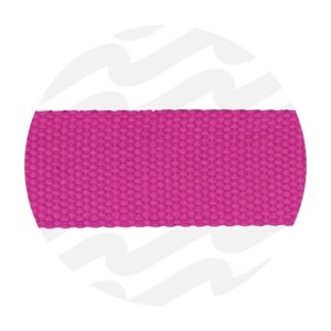 Gurtband 3,8 cm - 1,5 m Zuschnitt - Baumwoll-/Polyester-Mix - Radiant Magenta - ZipperZoo