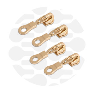 Schieber für Endlos-Reißverschluss #5 - Donut Gold - 4er Set - ZipperZoo