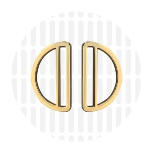 D-Ringe 38 mm 2er-Set - Gold - ZipperZoo