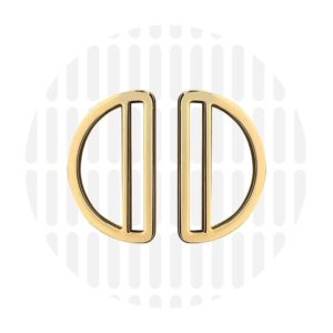 D-Ringe 38 mm 2er-Set - Gold - ZipperZoo