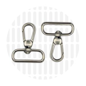 Karabiner 32 mm 2er-Set - Nickel - ZipperZoo