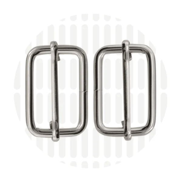 Gurtversteller 32 mm 2er-Set - Nickel - ZipperZoo
