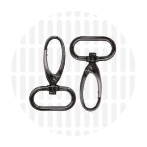 Karabiner 25 mm 2er-Set - Schwarz Nickel - ZipperZoo