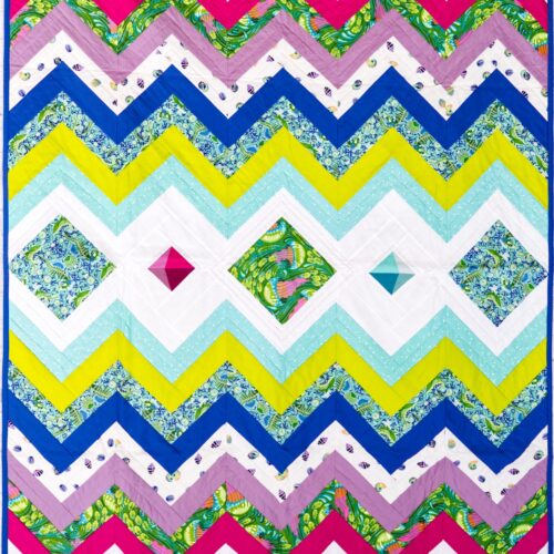 Quilt - Sommerliche Patchworkdecke "Underwater Love"
