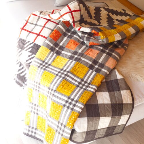 Eleganter Sofaquilt - Patchwork-Decke "Bespoke"