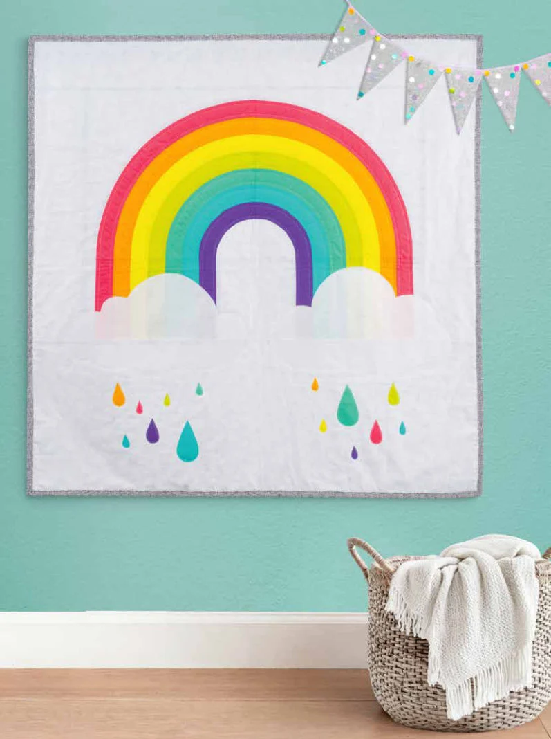 Materialpackung Wandquilt "Regenbogen" - Patchwork Magazin 3/26