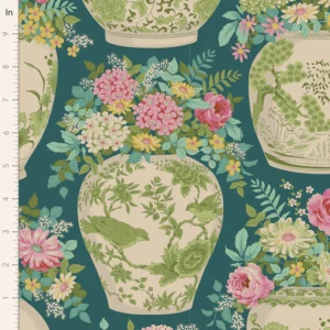 Tilda - Chic Escape - Flowervase Petrol