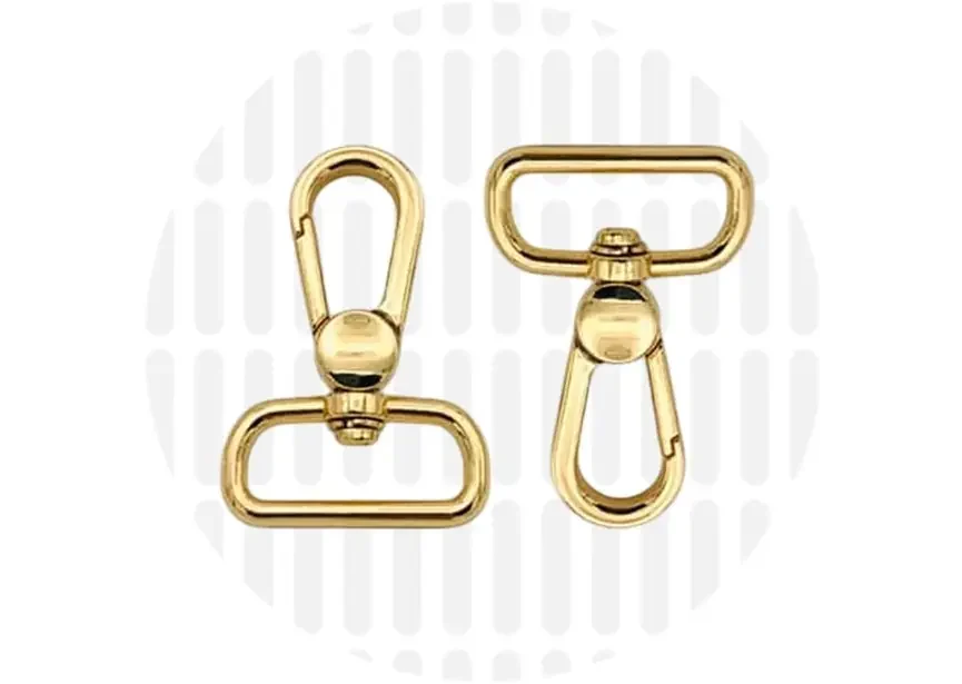 Karabiner 25 mm 2er-Set - Gold - ZipperZoo