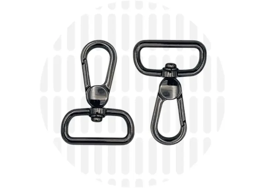 Karabiner 25 mm 2er-Set - Schwarz Nickel - ZipperZoo