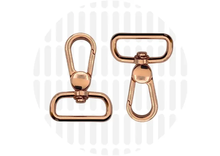 Karabiner 25 mm 2er-Set - Roségold - ZipperZoo