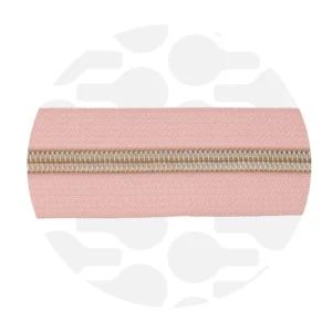 Endlos-Reißverschluss #5 - Frosted Peach / Gold - 1-Meter-Zuschnitt - ZipperZoo