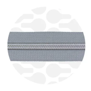 Endlos-Reißverschluss #5 - Stone Grey / Nickel - 1-Meter-Zuschnitt - ZipperZoo